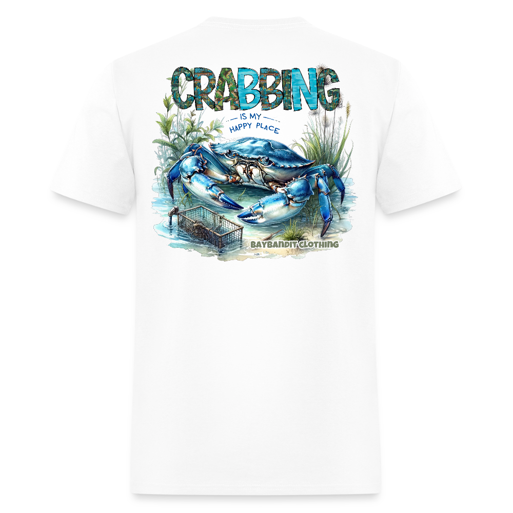 Crabbing Is My Happy Place - white