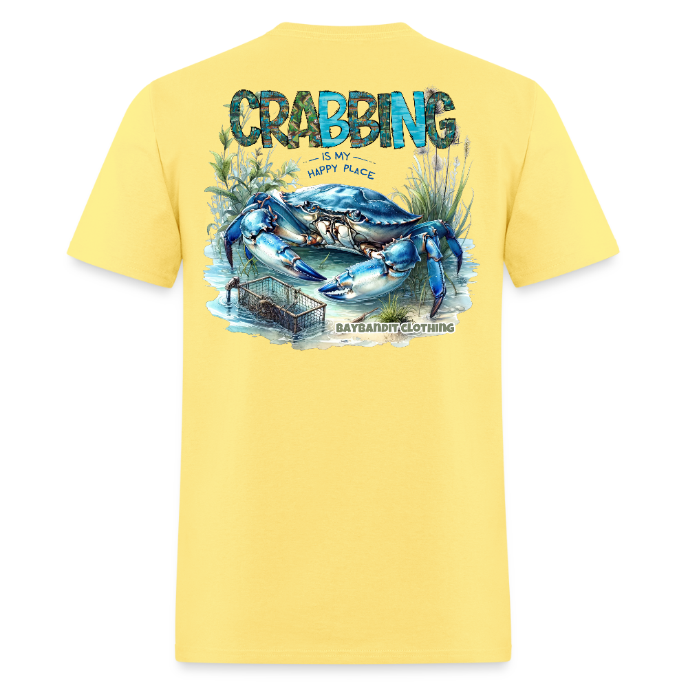 Crabbing Is My Happy Place - cornsilk