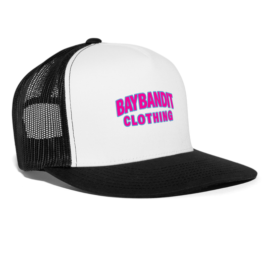 Baybandit Clothing Trucker Hat - white/black